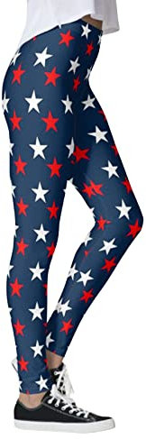 IQYU Schwarze Kurze Hose Damen Farbe für Yoga-amerikanische patriotische Pilates-Flaggen-Frauen-Gamaschen USA-Hosen, die dünne Yogahosen Laufen Lassen Damen Hosen Elegant Stretch