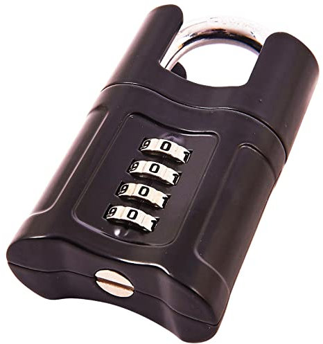 4 Digit Combination Padlock Professional Heavy Duty 50MM Security Garage Home Office Warehouse Container Shed Hardened Steel Shackle Door Lock UK Free P&P