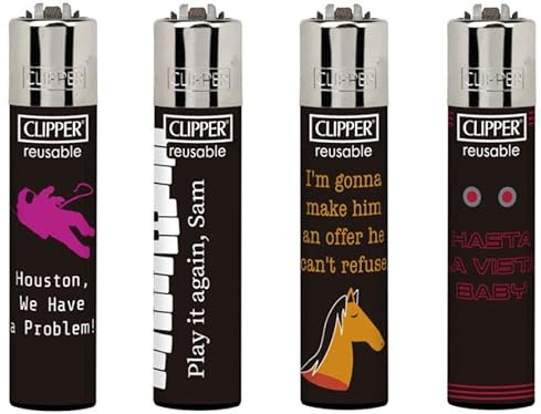 Clipper Feuerzeug 4er Set: (Screen Play)