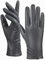 GSG SINCE 1998 Echtes Lammfell Lederhandschuhe für Damen Warm Gefütterte Touchscreen Winterhandschuhe Grau L