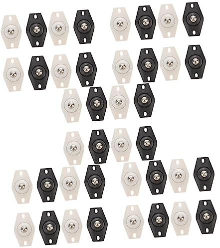 Bürostuhl-Lenkrollen, 40 Stück, selbstklebende Rollen, Lenkrollen, Spielzeug-Müllcontainer-Spielset-Zubehör, 360-Grad-Drehung, klebrige Riemenscheibe, selbstklebende Lenkrollen, 360-Grad-Drehung, Riem