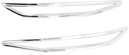 Riloer 2x Nebelschlussleuchte Lampenabdeckung Blenden für Che-vrolet Blazer 2019-2021, Kohlefaser/Chrom