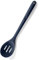 U-Taste 33.9 cm Extra Long Silicone Slotted Spoon, 315℃ Heat Resistant Food Grade Kitchen Cooking Spoon, Nonstick Seamless Rubber Serving Spoon for Mixing Stirring Basting Draining (Midnight Blue)