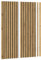xonox.home Akustikpaneel Silence Wandpaneel Wandverkleidung Lamellenverkleidung Akustikpaneel in Artisan Eiche Nb., ca. 40x120x2 cm 2er Set