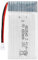 Batterie Lithium-ION Polymère 3.7V 650mAh 852540 Lipo Batterie Remplacement Rechargeable Lithium-ION avec XH2.54-2P Connecteur pour Accessoire d'avion Drone RC