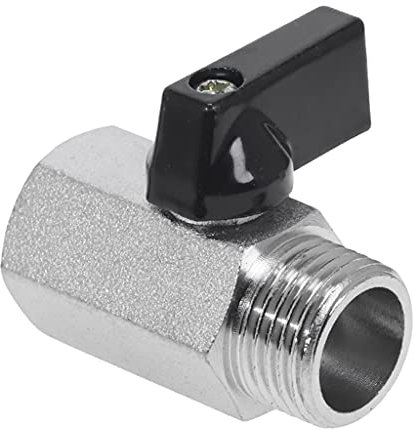 1 4 1 8 Mini connecteur de robinet à boisseau sphérique avec levier quart de tour pour contrôler l'air, l'huile, l'eau et réguler le robinet à boisseau sphérique en 2 en laiton sueur