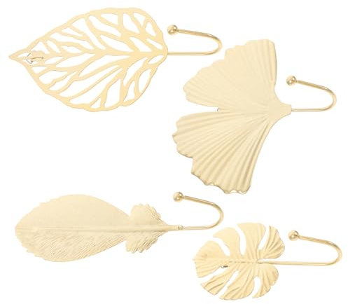 HOMOCONO 4stücke Blatthaken Wandhaken Blattform Aufhänger Für Mäntel Hüte Handtaschen Regenschirme Schlafzimmer Wohnzimmer Eingangsbereich