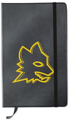 AS Roma Notebook Lupa, Unisex, Erwachsene, Schwarz, A5