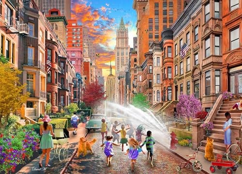 Ceaco - David Maclean - Hot Summer Days NYC - Puzzle mit 1000 Teilen