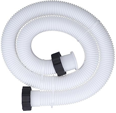 Tuyau de rechange pour filtre de piscine, pompe pour tuyau d'aspiration de piscine hors sol de 3,8 cm de diamètre, tuyaux d'aspiration blancs Ble Tor 1,5 m (1,5 m)