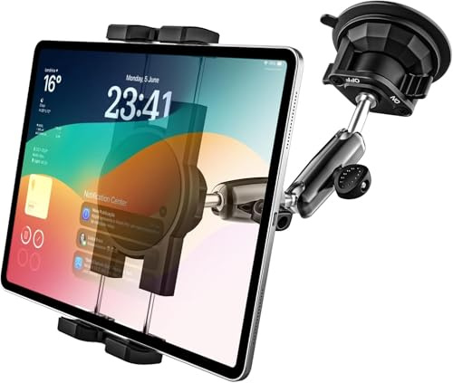 GDZN Soporte para tablet con ventosa para coche, con rotación de 360 grados