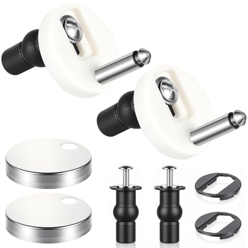 WC Sitz Befestigung 2 Stück Scharnier für Toilettendeckel Schrauben Toilettensitz Toilettensitz Befestigung Wc Sitz Halterung Toiletten Sitz Reparatur Teile