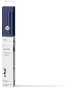 Cricut Permanent Adhesive Vinyl Sheet | 30.5 cm × 1.2 m | Matte Navy Blue | Self-Adhesive Vinyl for All Cutting Machines