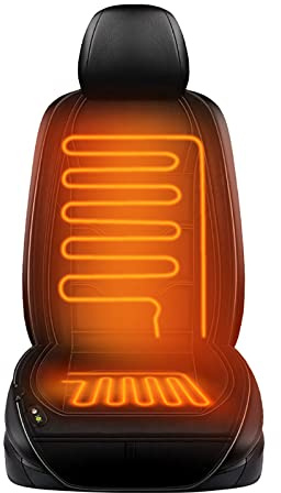 Autositz Sitzkissen Warm Bequem Winter Auto Sitzauflagen Pkw Sitzauflage Universelles Sitzkissen Sitzmatte Sitzpolster Autositz Auflage Mit Voller Rückenlehne Autositzbezüge (Schwarz)