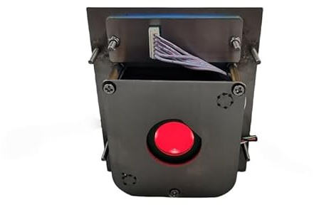 VCBGDJI Versiegelte, wasserdichte 36-mm-Industrie-Trackball-Maus aus Edelstahl mit LED-Hintergrundbeleuchtung und Harzkugel(PS2 Interface)