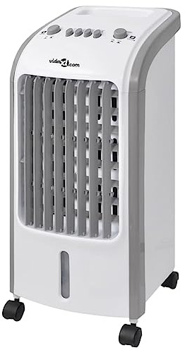 Solivagant Enfriador de Aire portátil 80 W 4 L 270 m³/h 25x26x56 cm,Gris,5.49kg