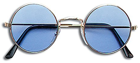 Bristol Novelty BA366 Lennon Brille, Blau