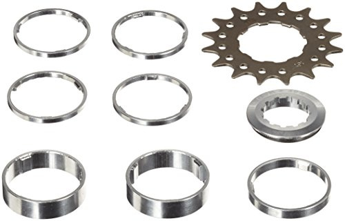 Point Ritzel Single-Speed/Distanzring-Set. Cr-Mo Stahl. Distanzring Aluminium. Distanzring-Set 4x3 mm/ 1x5 mm/ 2x10mm