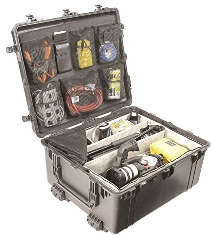 Peli 1690 Heavy Duty Transport Container, Schutzkoffer, IP67 Wasser- und Staubdicht, 191L Volumen, mit Einteilungsystem (Divider), Schwarz