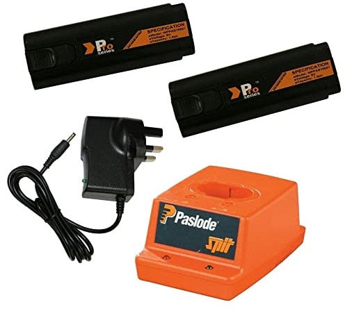 2X Replacement Battery 6V 1.5ah (Pro Series) for Paslode Nailers + Paslode Charger Base + Wall Charger