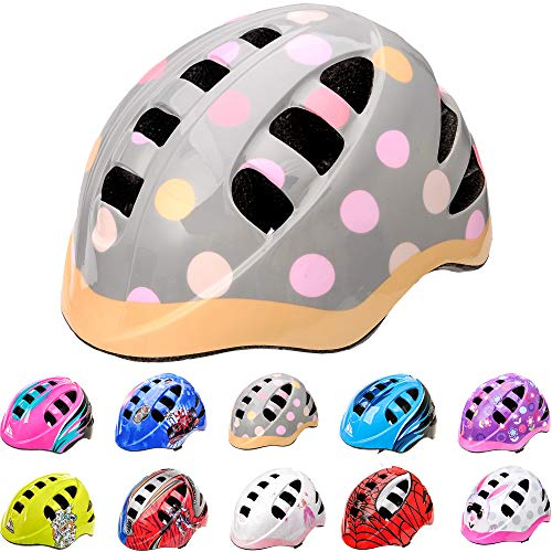 Kinder Fahrradhelm, Skaterhelm, Sicherheitshelm METEOR MA-2 DOTS Size: M 52 bis 56 cm 235 g