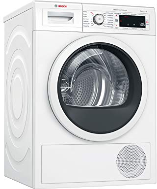 Bosch WTW87541 Serie 8 Wärmepumpen-Trockner, 9 kg, Sensitive Drying System textilschonende Trommelstruktur, AutoDry optimale Trocknung, SelfCleaning Condenser selbstreinigender Kondensator