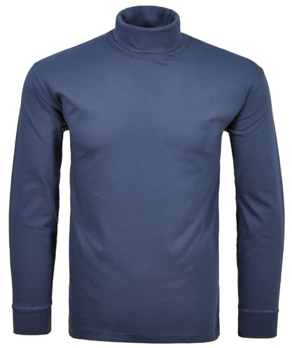 Ragman Cuello Redondo de Capa Base para Hombre, Celeste, M