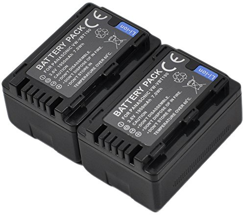 BTBAI 2x VW-VBT190 Camcorder Battery For VWVBT190 VBT380 Digital Video k1a