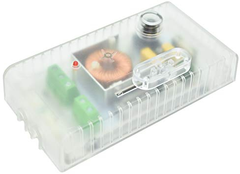 Christoph Palme Leuchten Dimmer 60-300W Transparent Universal-Dimmer Schnur-Zwischendimmer Fußdimmer für Halogenlampen und Glühlampen 230V Elektronisch Schieberegler Manuell
