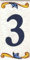 Numero civico esterno. Numeri civici esterni. Numero civico esterno moderno. Numero civico esterno ceramica. Nomi, indirizzi e segnaletica. Design “Craquelé (Numero Tre 3)