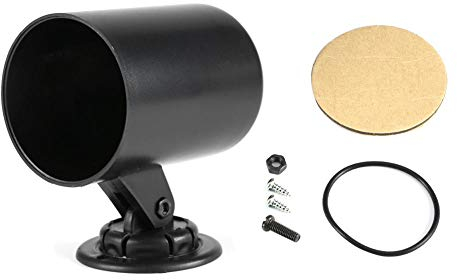 Dash Gauge Pod, 2 Zoll 52 mm Universalfahrzeug PKW Single Gauge Holder Pod Cup Mount Schwarz Einloch Dashboard Gauge Mount