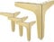 La Vane 6 inch / 15cm Furniture Legs, Set of 4 Modern Metal Diamond Triangle Furniture Feet DIY Replacement Gold for Cabinet Cupboard Sofa Couch Chair Ottoman