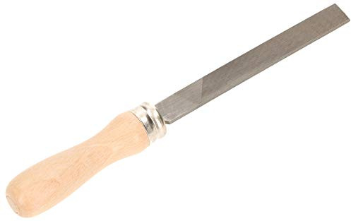 KOTARBAU® Lima de taller, plana, longitud: 100 mm, 2 (mediana), lima de mano, lima plana, lima de metal para procesamiento de metales, gris, 350 mm