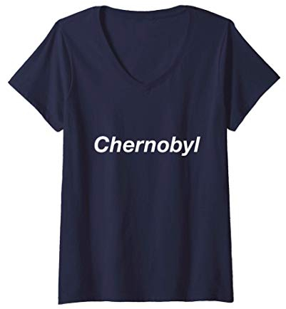 Damen Chernobyl T-Shirt mit V-Ausschnitt