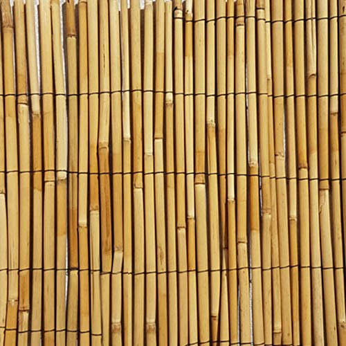 VERDELOOK | Arella Cina Premium Quality in Cannette di Bamboo Pelato, Diametro 6 mm, 2x5 M, bambù per Recinzioni e Decorazioni