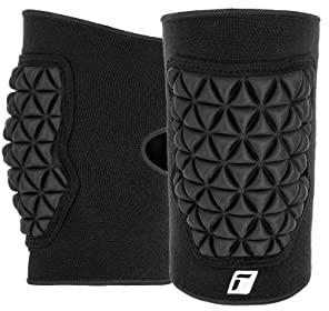 Reusch Herren Torwart Knee Protector Deluxe, Fußball Torhüter Knieschoner gepolstert Bandage Kompression für Erwachsene Kinder Jugend zur Vermeidung von Verletzungen