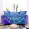 LNXSESN Sofabezug Türkis Lila Druck Sofahusse Stretch Elasthan Couch überzug Abnehmbare Waschbar Sofa überzug Anti Rutsch Couchbezug Moderne Couchbezug Universal Sofaüberwurf 1 Sitzer 3 Sitzer