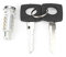 Cilindro de bloqueo de puerta lateral del conductor izquierdo delantero izquierdo con 2 llaves 6707600205 apto para VITO W638 / V CLASE 1999-2003