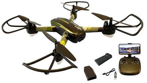 DF Models SkyWatcher Fun V2 Drohne - RTF - FPV (Drohne für Kinder ab 14 Jahren, Quadrocopter, Max. 60 km/h, Spielzeugdrohne ferngesteuert) 9380