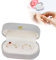 Samt Ring-Box Schachtel, 70 x 35x 32 mm Ringschachtel für Ohrringe, Schmuck-Etui für Ring, Ringschatulle aus Samt für Heiratsantrag, Verlobung（Grau）