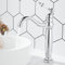 Maynosi Hoch Wasserhahn Bad, Hohe Waschtischarmatur mit Keramikhebel, Einhebelmischer Badarmatur, Kann um 360 ° Gedreht Werden, Nostalgie Badezimmer Armatur, Landhausstil, Messing (Chrom)