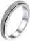 Silvora Schmaler Schlichter Damen Ring 3mm breit Sandstrahl Spinner Ring zum Stressabbauen 925 Sterling Silber Frauen Mädchen Drehring Roller Ring Ringgröße 64.6（20.75） Modeschmuck Accessoires
