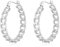 Philip Jones Silver Plated Link Hoop Earrings