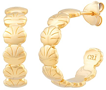 cai Damen Creole 925 Sterling Silber 1,8cm Glänzend ohne gelb 274210095V