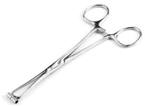 AR Emporium Septum Nose Lip Tongue Ear Forceps Clamp Body Piercing Nose Septum Forceps 15cm