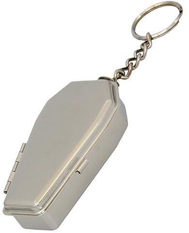 ifundom Coffin Aschenbecher Schlüsselanhänger Aus Metall Tragbarer Dekorativer Aschenbecher Für Raucher Für Reisen Camping Outdoor-aktivitäten Langlebig Und Rostbeständig Perfektes
