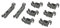 sparefixd Cutlery Tray Basket Bearing Clips to Fit Bosch Dishwasher