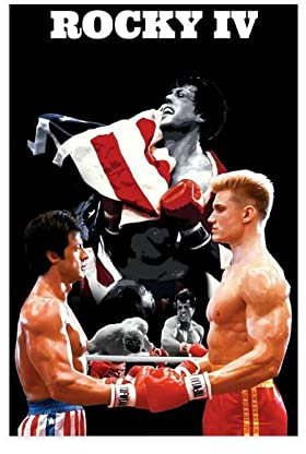 ZAPORA Filmposter Rocky IV, Leinwand-Poster, Wandkunst, Dekor, Bild, Gemälde für Wohnzimmer, Schlafzimmer, Dekoration, ungerahmt, 30 x 45 cm