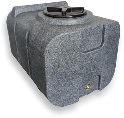 Varile Depósito de Agua Potable de 100 l, sin bisfenol A, Rosca de latón integrada de 3/4, Apto para Alimentos (Granito)