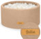 Flumi Personalisierte Bällebad Baby ab 1 Jahr - Bällepool Kinder 90x40cm mit 200 Bällebad Bälle ∅ 7cm in EU hergestellt - Oeko-TEX und CE-Zertifiziert - (Dunkelbeige Teddy)